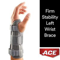 ACE Deluxe Wrist Stabilizer, Left Hand, Helps Relieve Symptoms of Carpal Tunnel Syndrome, Money Back Guarantee, One Size Fits Most