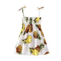Putars Baby Clothing Summer Travel Beach Casual Sling Floral Print Dress Girls