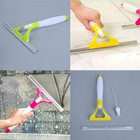 Yionloe Home Household Multifunction Window Mirror With Spray Bottle Glass Wipe Brushes