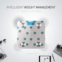 LYAOE Bluetooth Body Fat Scale Lollipops Pattern Design Fashion Trendy Smart Wireless Scale with LCD Display Measuring Body Weight Bmi and Health Digital Scale