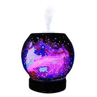 EssentialLitez Essential Oil Diffuser Ultrasonic Handcrafted 120ml Aroma Essential Oil Cool Mist Humidifier with Adjustable Mist Mode, Auto Shut-off and 7 Color LED Lights Changing (Galaxy)