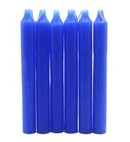 Govinda - Taper Candle 6 Inch - Blue- Pack of 36
