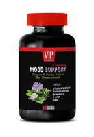 Natural Stress and Anxiety Relief - Mood Support Complex - folic Acid Women Health - 1 Bottle 60 Vegetable Capsules