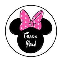 Thank You Stickers 48 Thank You Minnie Mouse Pink Envelope Seals Labels Stickers
