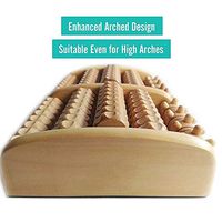 ASDYY Foot Massager Roller for Stress Relieve Plantar Fasciitis Dual Foot Massager Roller Wooden Foot Message