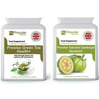 Green Tea+Garcinia Cambogia 500mg 60 Capsules Weight Loss Slimming-Helps Shed Fat for Man and Woman-Achieve Weight Loss Goals Fast-Fat Burner Diet Pills -Weight Loss Supplements by Prowise Healthcare