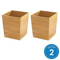 iDesign Formbu, Trash Bathroom, Bedroom, Office, Waste Can-Set of 2, 2 Count