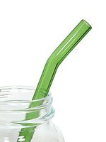 Going Green Barely Bent Long Smoothie Straw