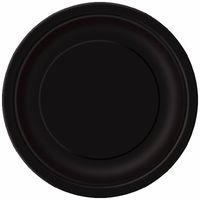 Unique Industries, Paper Plates, 16 Pieces - Black