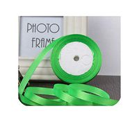 25Yards/Roll 6Mm 10Mm 15Mm 20Mm 25Mm 40Mm 50Mm Silk Satin Ribbons for Crafts Bow Handmade Gift Wrap Party Wedding Decorative,52 Apple Green,6Mm