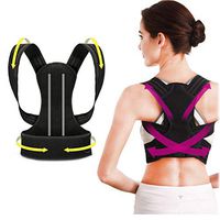YC° Posture Corrector, Spinal Support Back Brace Adjustable Lumbar Shoulder Support Belt, for Man Woman Adult Students Children(Three Sizes),L