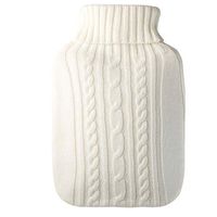 YUN Small Knit Jacket Filled with Water Heating Bag Thick Water Bag Hand Warmers (Color : White)