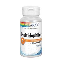 Solaray Multidophilus 4 Freeze Dried Probiotic | 4 Bil CFU w/L. acidophilus DDS-1 | Healthy Gut Support | 90 VegCaps
