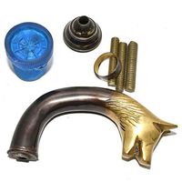 Nautical World Wolf Brass Vintage Walking Cane Handle Victorian Style Antique Designer Gift, Affordable Gift Decorative Walking Cane Fashion Statement for Men/Women/Seniors/Grandparents! Item