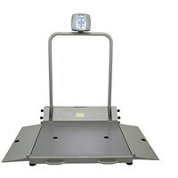 Health O Meter 2610KL Digital Wheelchair Dual Ramp Scale with Folding Ramps, Capacity 1000 lbs, Resolution 0.2 lb, 32-1/4" x 36" Platform