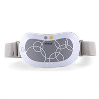 FITTOP Electric Vibrating Slimming Abdominal Therapy Electric Warming Massage Belt Heating Warmer Slim Belt (Gray)