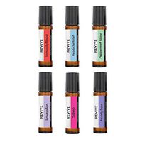 REVIVE Essential Oils Top 6 Roll-Ons Kit - 100% Pure Therapeutic Grade, For Diffuser, Humidifier, Massage, Aromatherapy, Skin & Hair Care - Cruelty Free - Unrefined Oils With No Fillers.