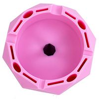 X-Value 15pcs Geometric Silicone Ashtray Eco-Friendly Portable Unbreakable Tabletop Tray for Cigarettes, Blunts,Cigar, Lighters, Rolling Paper Minimalist Modern Style Decorative Random Color