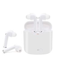 Wireless Bluetooth Earbuds, Mini Waterproof Headphones Hands-Free Calling Earphones Sport Driving Headsets 5 Hour Playtime with Mic and Charging Box for Smart Phones and Other Smart Devices (White-1)