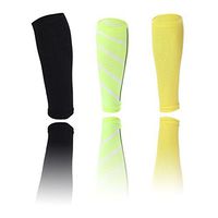 LANBAOSI Sports Stretch Compression Leg Sleeve for Sports, Training(Pack of 3)