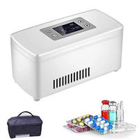 HPDOH Portable Insulin Cooler, Mini Insulin Refrigerator, Travel Drug Cooler 2-8 ° C, Suitable for Car/Travel/Aircraft (205 135 105mm)
