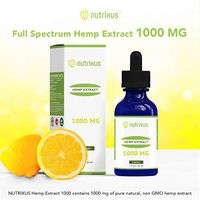 Nutrixus Organic Hemp Extract Oil Drops 100% Hemp 1000MG Lemon Favor Helps with Anxiety, Chronic Pain, Sleep, Mood, Skin and Hair utilizing Liquid Hemp Extract Oil Drops