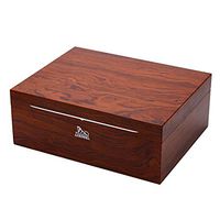 Lxc Cigar Box Imported Cedar Wood Cigar Humidor Rosewood Grain