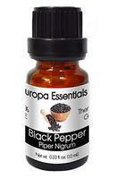 Europa Essentials 100% Pure Therapeutic Grade Essential Oils, 36 Aromatherapy Scents Collection – Black Pepper, 10ml
