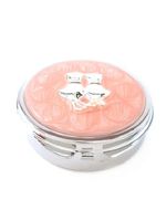 Pill Boxes ~ Pink Slivertone with Cats Pill Case