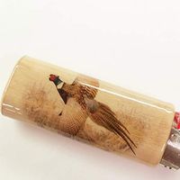 Pheasant Lighter Case Holder Sleeve Cover Fits Bic Lighters