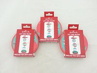 Hallmark Christmas BCM1018 11.5" Round Ornament Expanding Gift Card Holder - Lot of 3
