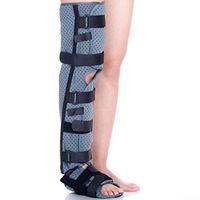 Knee Immobilizer Full Leg Brace - Breathable and Lightweight Fixation Splint Orthopedic Guard Protector Immobilizer Brace for Injury Bandage After Humeral Leg Surgery,S