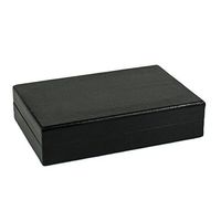 Tampa Fuego 5 Cigar Genuine Lizard Humidor Cedar Box Black Made in USA