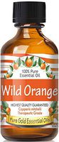 Pure Gold Wild Orange Essential Oil, 100% Natural & Undiluted, 60ml