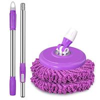 MAGOYY Bold the mop rod, rotate to replace the mop head, ground mop, cloth pier, mop accessories (Color : D)