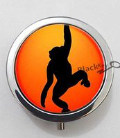 BlackKey Animal Monkey 3-Compartment Decorative Pocket Gift Box Case Organizer for Pill, Color 1 -1776