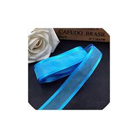 5M 25mm Satin Edge Organza Ribbon for Wedding Party Decoration Handmade Ribbon Gift Wrapping Hair Bows DIY Christmas Ribbon,T09