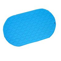 GHHZZQ 2 Pieces Child Bathtub Mats Non-Slip Soft Skin-Friendly Swimming Pool Baby Store Carpet, 4 Colors, 0.5 cm Thick (Color : Blue-A, Size : 34x48cm)