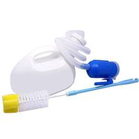 Male Bed Urinal Men's - Potty Pee Bottle Collector 2000ML Thickening and Large Capacity Clean up Simple Reusable 1.7m Tube Long, Blue/White, White, 1.7m