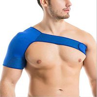 HELIALTH Shoulder Brace for Men and Women, Immobilizer Compression Stability Support for Tendonitis, Dislocated Joint, Left and Right Rotator Cuff Arm Pain Relief,Blue,Right