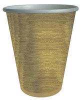 Gold Paper Cups Party Cups Insulated Cups Drinking Glasses for Hot or Cold Pk 32