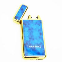 Unishow ® Single Arc USB Rechargeable Flameless Windproof Electronic Cigarette Metal Lighter in Gift Box- Two Ways to Use (Blue)