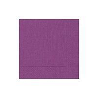 Caspari Grosgrain Paper Cocktail Napkins in Aubergine - 20 Per Package