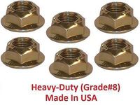Torque Converter Nuts, fits A4LD C3 C4 C5 C6 AOD E4OD Heavy Duty 3/8"-24x0.34" E40D