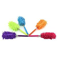 Telescoping Duster Washable Microfiber Dusters Chenille Dust Collector for Cleaning Office, Car, Computer, Air Condition Cabinet so on (5 Pack)