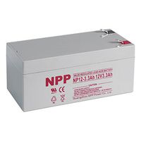 NPP 12V 3.3Ah AGM Rechargeable Sealed Lead Acid Battery 3.3 Amp Replacement for APC ES350