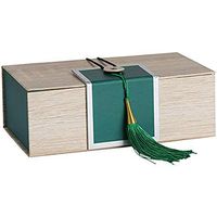 Hammont Gift Box with Tassel Elegant (4 Pack) – Foldable Decorations Boxes and Candy Treat Box with Tassels Perfect for Wedding Gifts, Graduation Decoration and Party Favors 7"x4"x 2.5