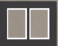 Pack of 5 11x14 Black & White Double Picture Mat, for 2 5x7 Pictures