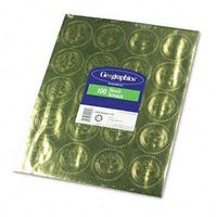 Geographics Self-Adhesive Embossed Seals SEAL,GOLD FOIL,5SH/PK 42830 (Pack of10)