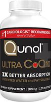 Qunol Ultra CoQ10-100% Soluble 100mg - 120 Softgels (Pack of 2)